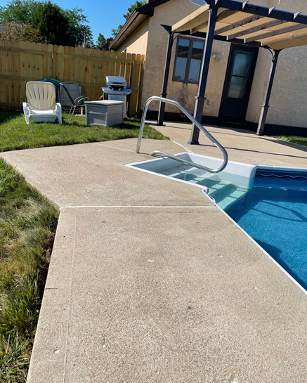 Pool Concrete Repair | Corrected Repair Pool Concrete | SmartLevel Concrete | After SmartLevel Repair