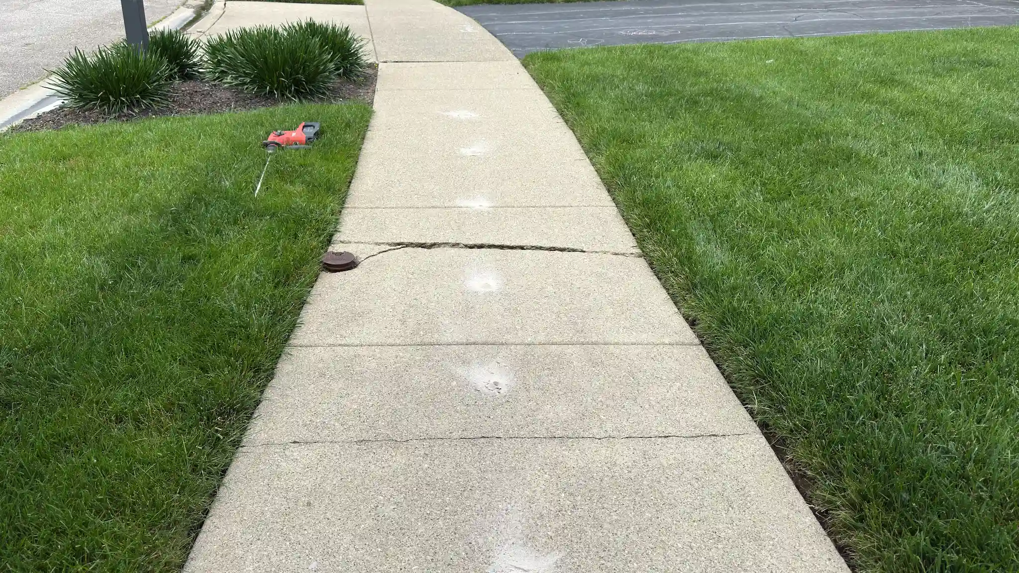 Sidewalk Repair | Uneven Home Sidewalk | Before SmartLevel Concrete Repairs and Leveling